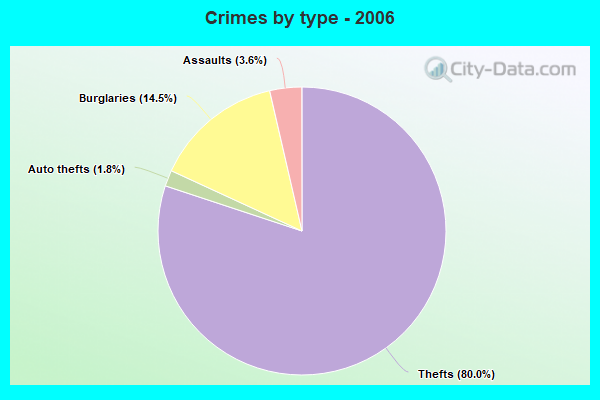 Crimes by type - 2006