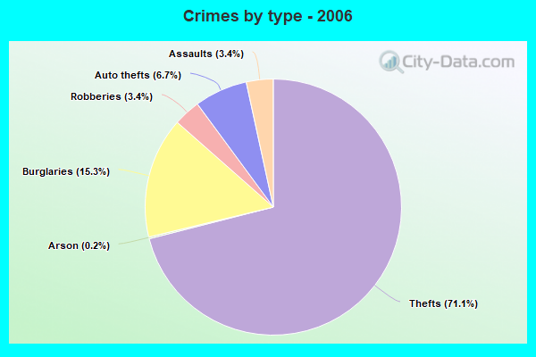 Crimes by type - 2006