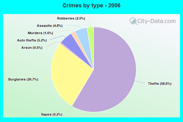 Crimes by type - 2006