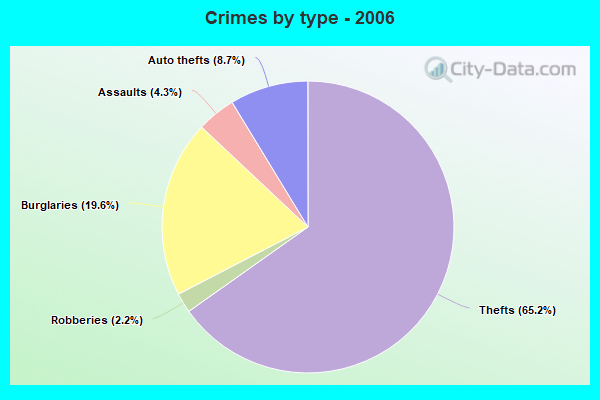 Crimes by type - 2006