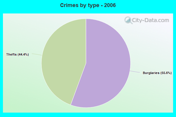 Crimes by type - 2006