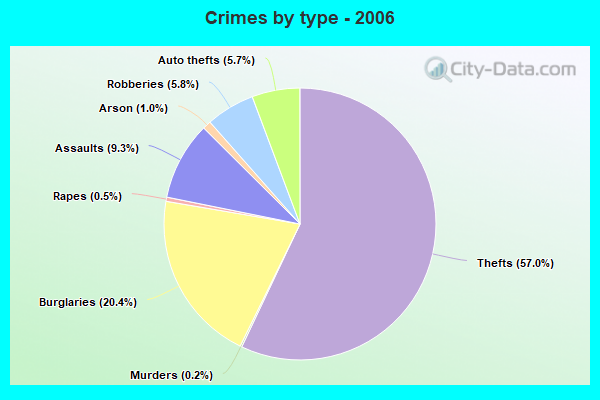 Crimes by type - 2006