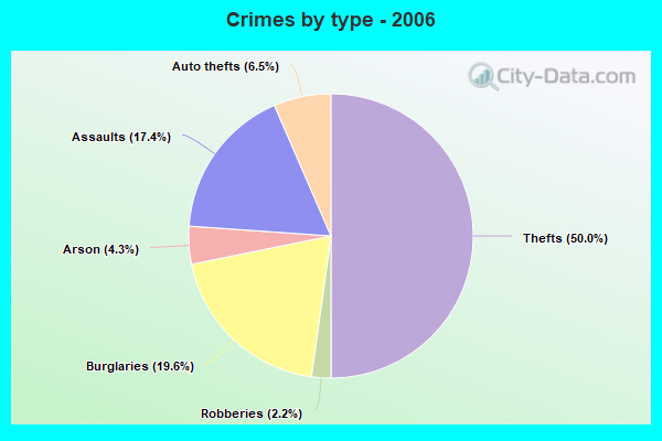 Crimes by type - 2006