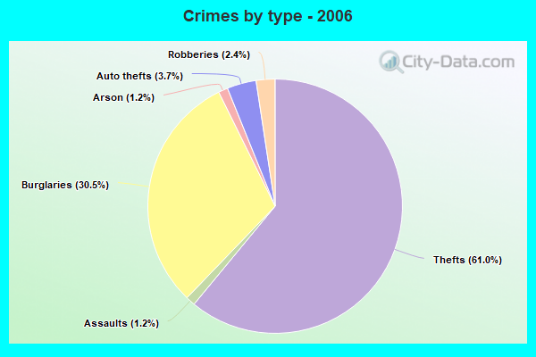 Crimes by type - 2006