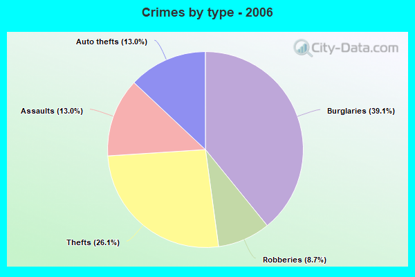 Crimes by type - 2006