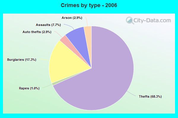 Crimes by type - 2006