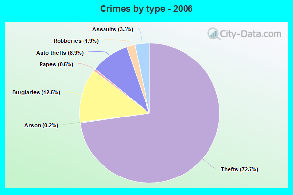 Crimes by type - 2006