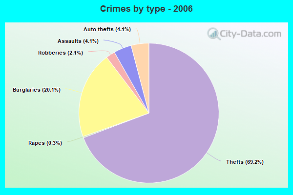 Crimes by type - 2006