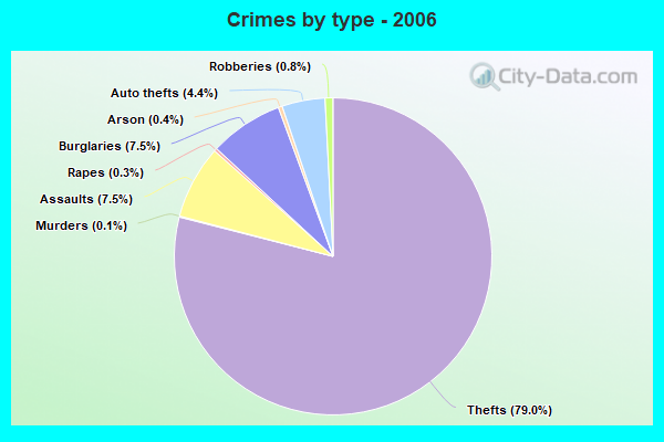 Crimes by type - 2006