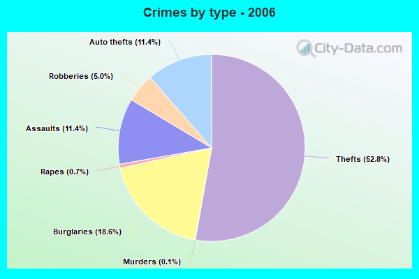 Crimes by type - 2006