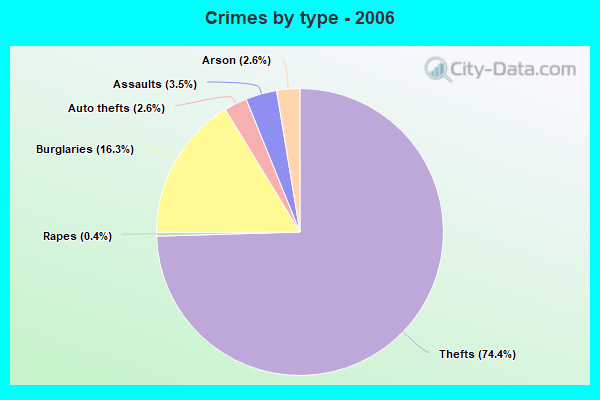 Crimes by type - 2006