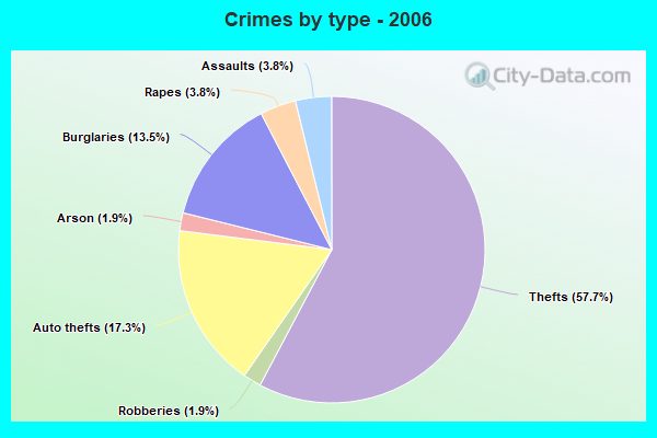 Crimes by type - 2006