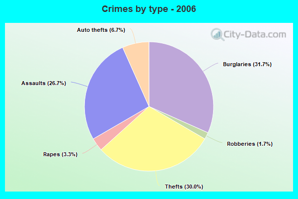 Crimes by type - 2006