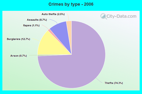 Crimes by type - 2006