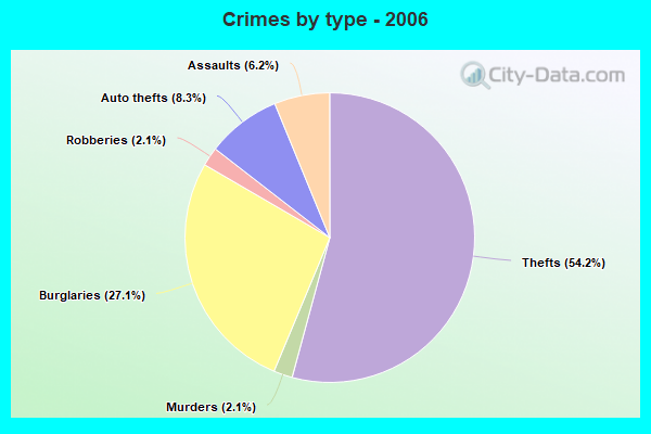 Crimes by type - 2006