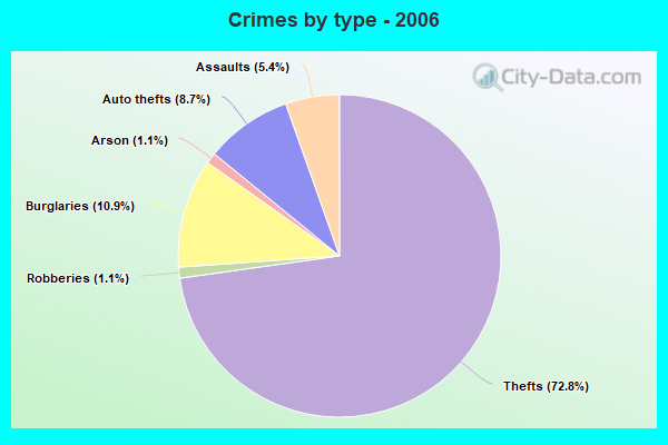 Crimes by type - 2006