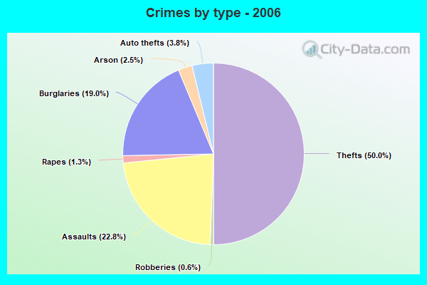 Crimes by type - 2006