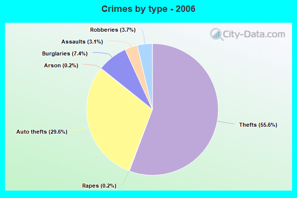 Crimes by type - 2006