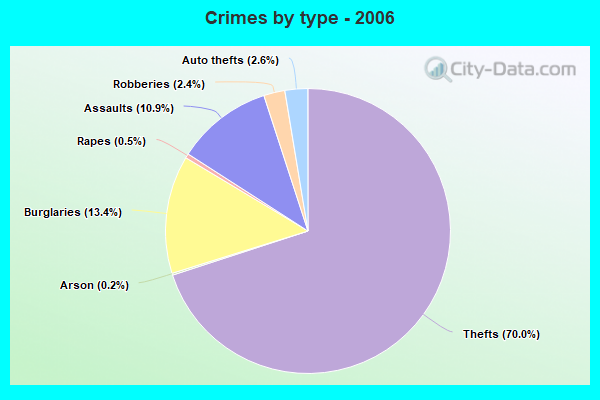 Crimes by type - 2006