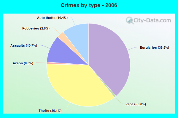 Crimes by type - 2006