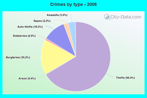 Crimes by type - 2006