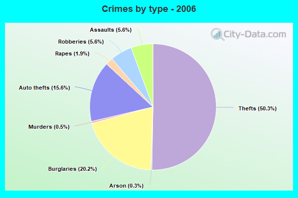 Crimes by type - 2006