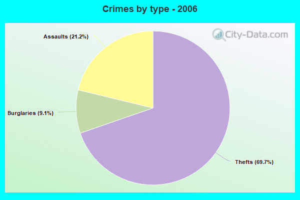 Crimes by type - 2006