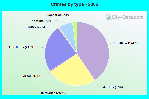 Crimes by type - 2006