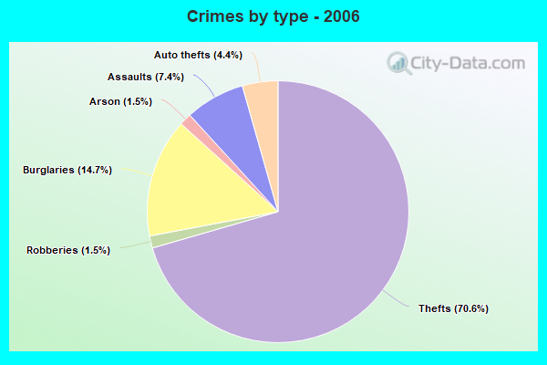 Crimes by type - 2006