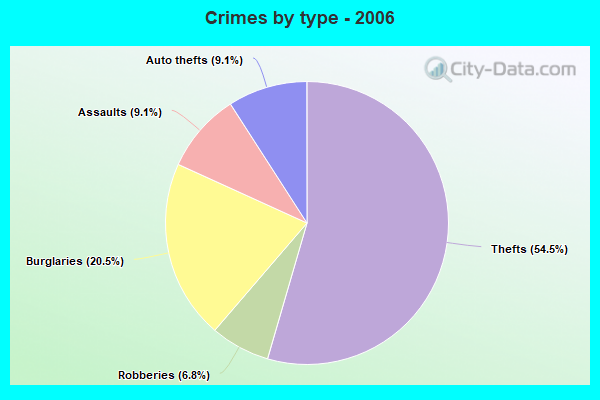 Crimes by type - 2006