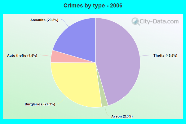 Crimes by type - 2006