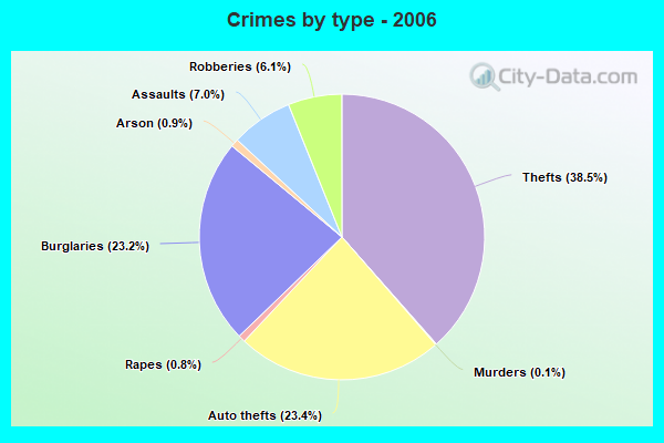 Crimes by type - 2006