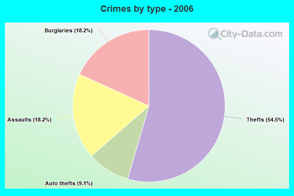 Crimes by type - 2006