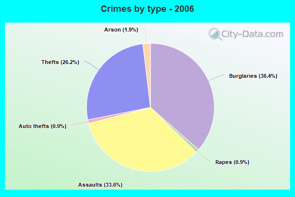 Crimes by type - 2006