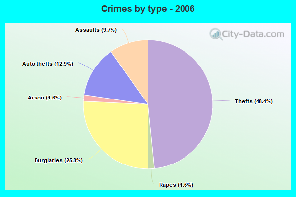 Crimes by type - 2006