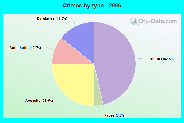 Crimes by type - 2006