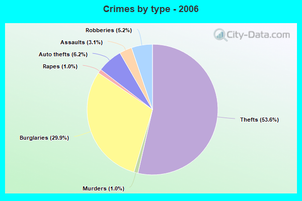 Crimes by type - 2006