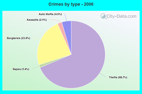 Crimes by type - 2006