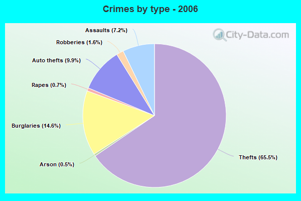 Crimes by type - 2006