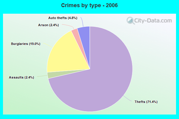 Crimes by type - 2006