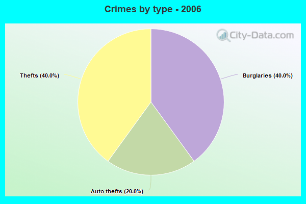 Crimes by type - 2006