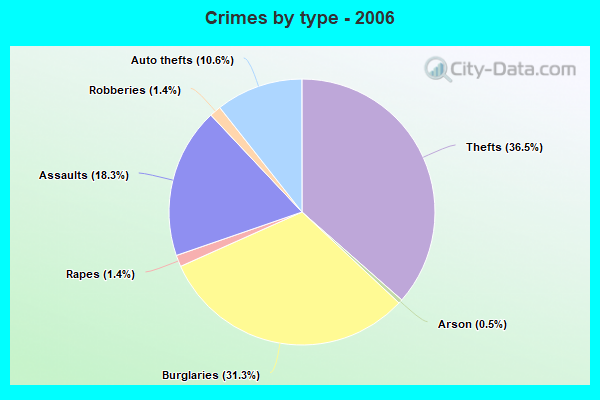 Crimes by type - 2006