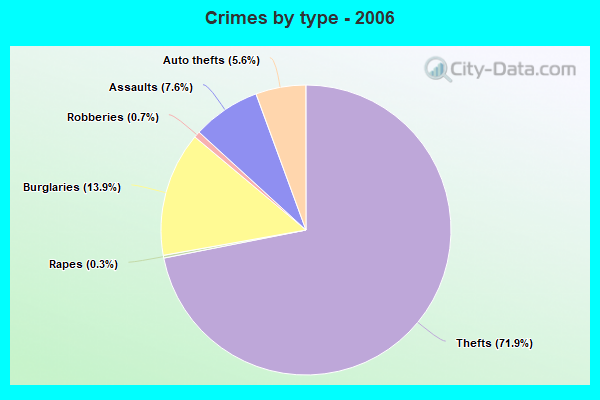 Crimes by type - 2006