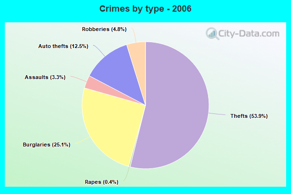 Crimes by type - 2006