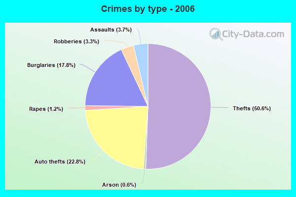 Crimes by type - 2006