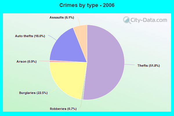 Crimes by type - 2006