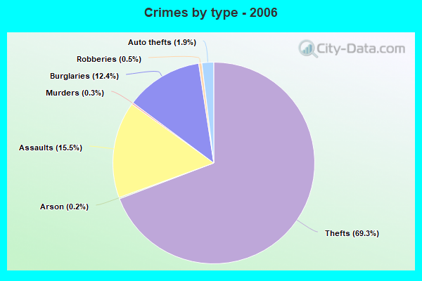 Crimes by type - 2006