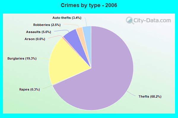 Crimes by type - 2006