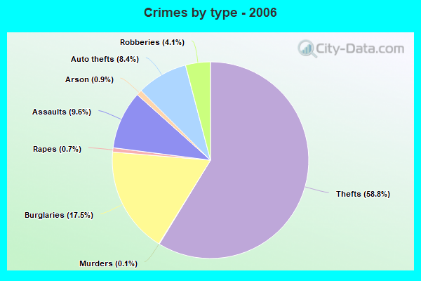 Crimes by type - 2006