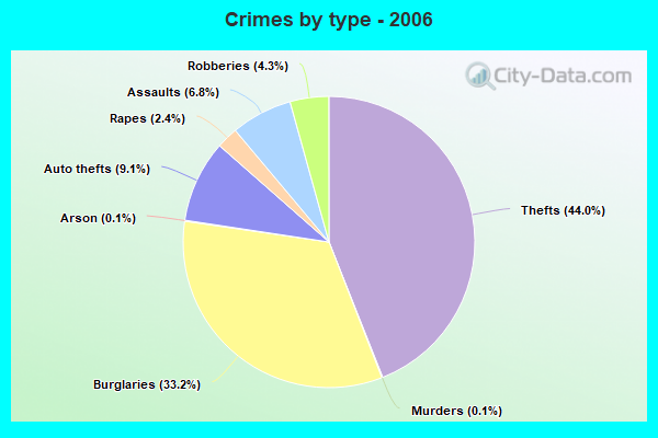 Crimes by type - 2006